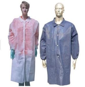 China PP Non Woven Disposable Lab Coats medical protective clothing For Hospital wholesale