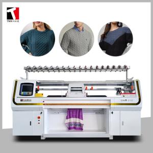 China 52 Inch Three System Sweater Flat Knitting Machine With 16 Yarn Feeders wholesale