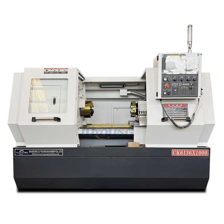 Horizontal Cnc Lathe Machine CK6136 750mm 1000mm CNC Turning