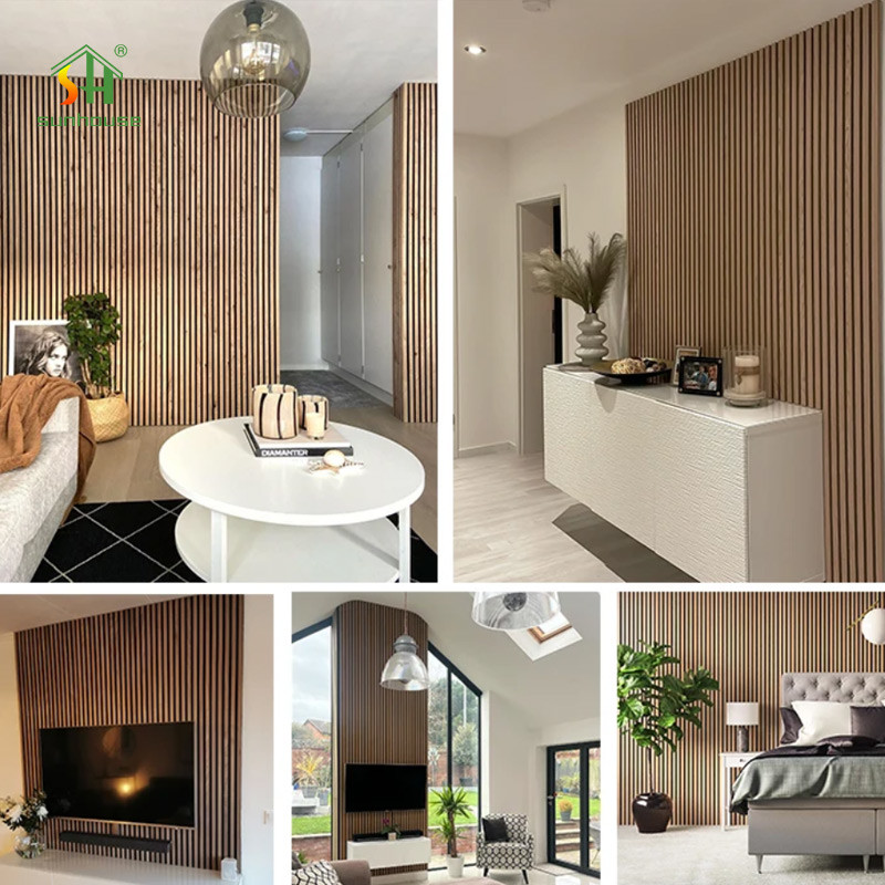 Spot Goods Durable Materials Natural Oak Wall Panels Anti-Scratch Acoustic Wall Panel Soundproof