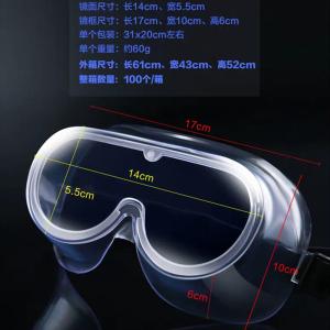 China Goggles Anti Bacterial / Virus PPE Safety Goggles Recyclable Ce Approval wholesale