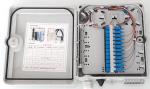 Outdoor FTTH Fiber Optic Waterproof 12 Cores Ftth Termination Box ABS Material