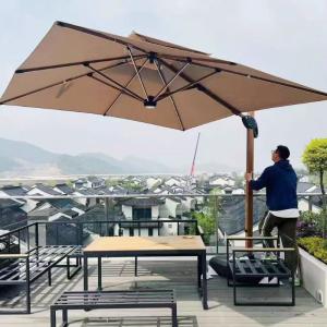 China Outdoor Furniture Modern Design Terrace Double-Side Roman Umbrella for Courtyard Garden wholesale