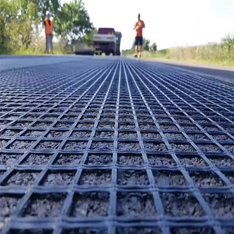 Reinforced Soil Reinforcement Geogrid In Road Construction 100kn