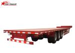 High Capacity Drop Deck Flatbed Trailer 7000 Kg For Cargo Delivery