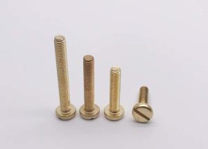China Brass Pan Head Slotted Screws Slotted Drive Pan Head Machine Screws DIN85 Slotted Drive Machine Screws wholesale
