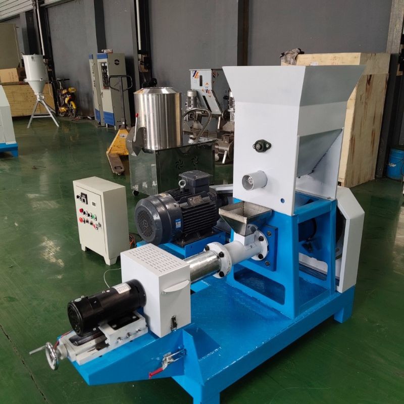 Farming Soybeans Floating Fish Feed Extruder Full Fat Soya Extruding Machine