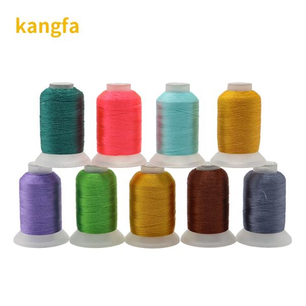 500m 120D/2 Polyester Embroidery Thread Set Kit with Transparent Cone and Small Cone