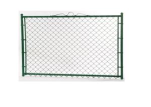 China PVC Coated Portable Chain Link Fence Panels Dark Green Color For Playground wholesale