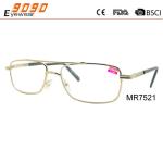latest classic fashion reading glasses with stainless steel, suitable for men