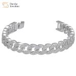 Hip Hop Jewelry 18k Women Men Cuban Link Chain Bracelet Iced Out Diamond