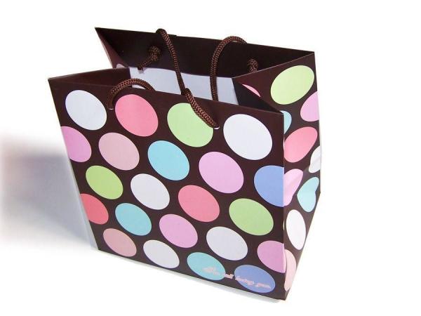 Manufacturer customized with cotton handle shopping paper bag for clothing shop