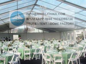 China Anti Rust Surface Outdoor Wedding Tent With Clear Roof wholesale