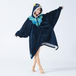 Pentagram Flannel Hoodie Blanket Colorful Cape Air Conditioning Custom Print