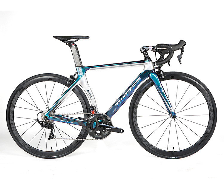 TWITTER T10 Pro Carbon Fiber Racing Bike , 50cm Road Bike Holographic Color