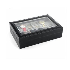 China Modern Leather Jewelry Display Box Watch Organizer Customized Logo wholesale