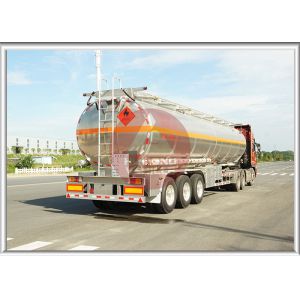 46000 L Full Volume Fuel Tank Trailer , High End Fuel Transfer Trailer