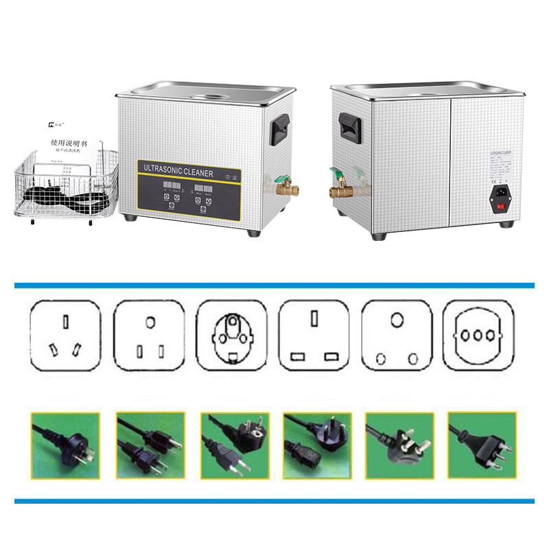 Pipettes Lab Ultrasonic Cleaner , 240W 80KHZ 10l Ultrasonic Cleaner