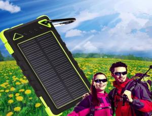 China New 8000mAh waterproof solar charger with factory competitive price wholesale