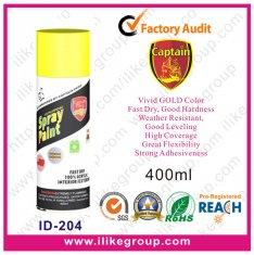 China Gold Weather Resistant Aerosol Spray Paints for Interior / Exterior wholesale