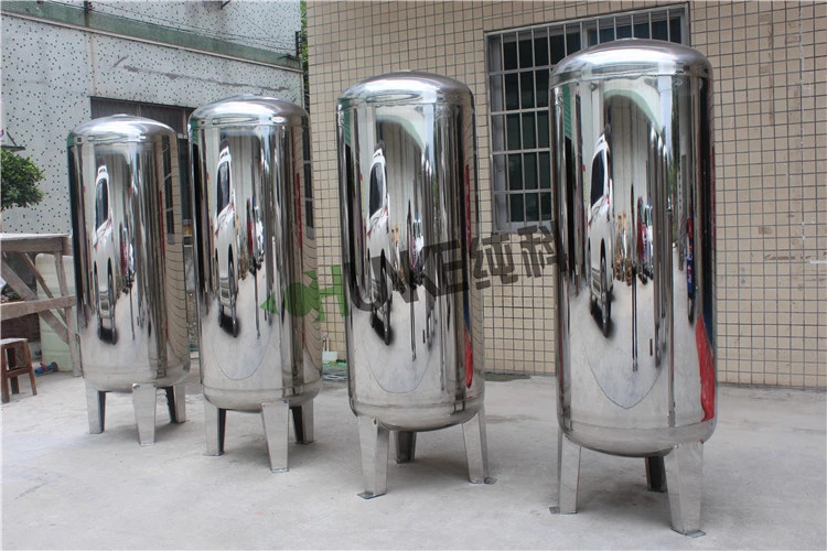Stainless Steel SS304 Water Filter Tank Carbon Filter Sand Filter Housing Water/Milk/Juice/Beer Storage Tank