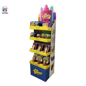 China Retail Store Fixtures Free Standing Cardboard Floor Display Stand wholesale