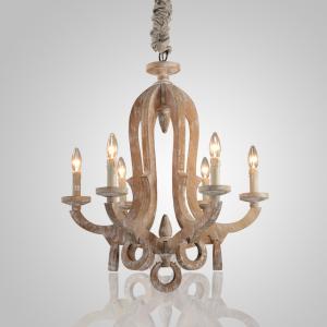 China Antique Carved wood chandelier Indoor Home ceiling decoration（WH-CI-11) wholesale