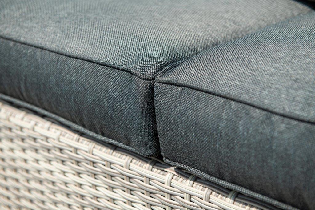 AJUNION Outdoor L Shape Rattan Corner Sofa Set Patio Furniture W155 x D85.5 x H65cm