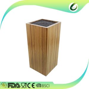 China Bamboo wood knife block storage holder organizer wholesale