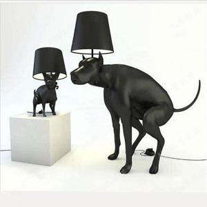 China Contemporary dog floor lamp resin black dog animal scandinavian floor lamp(WH-VFL-15) wholesale