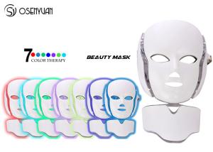 China EMS Microcurrent Photon Led Facial Mask , Led Light Therapy Mask For Face Neck wholesale