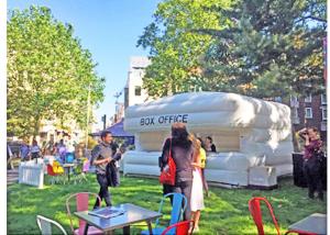 China Outdoor Portable Inflatable Paint Booth For Event Activities 5x2.5x3m wholesale