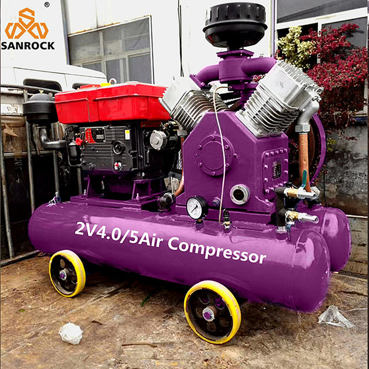 Mini Air Compressor Industrial Air Compressor Machine Belt Driven Piston Air Compressor