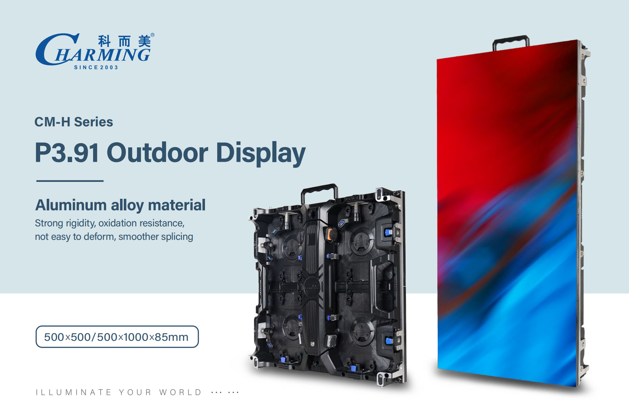 P3.91 Outdoor Advertising LED Video Wall Screen IP65 Waterproof