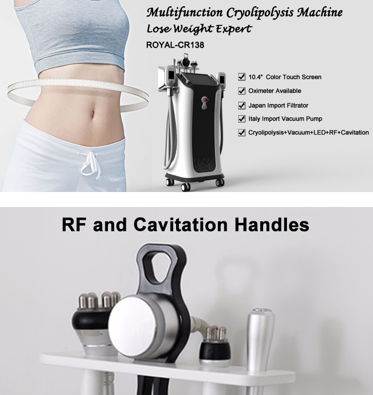 Cryo RF Cavitation RoHS Approved Cryolipolysis Slimming Machine Criolipolisis Device