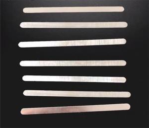 China 0.5mmx5mmx90mm Stamping Aluminum Nose Bridge For Face Mask wholesale