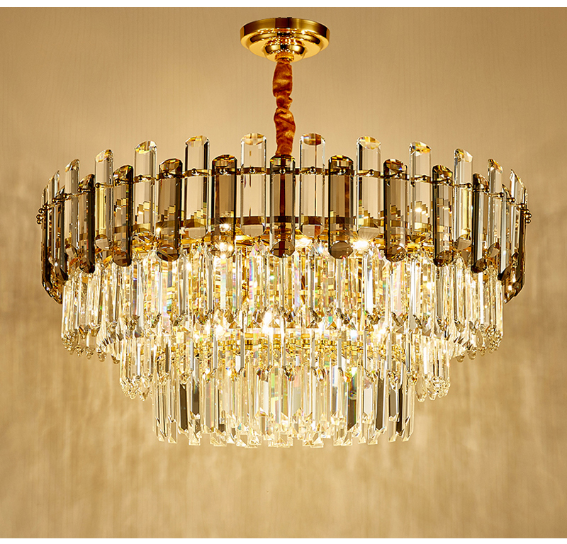 Creative Led Chandelier For Live Room Luxury Crystal Lamp gold light fixtures(WH-CY-205)