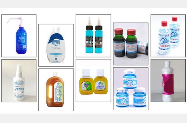 High Speed Plastic Bottle Cap Sealing Machine For Alcohol Disinfectant Liquid ,