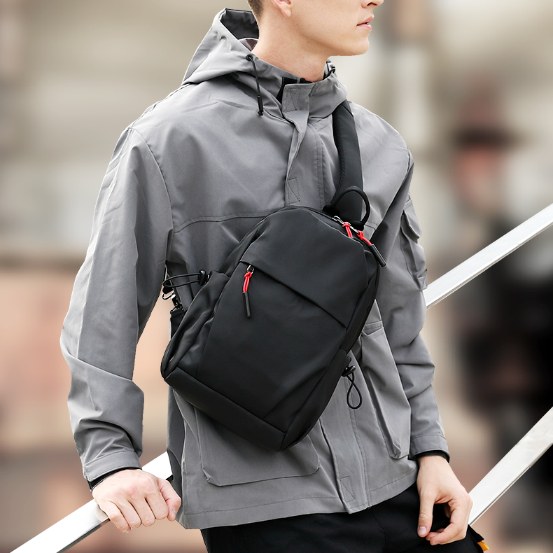 Outdoor Travel Multifunctional Men's Chest Bag Small Waterproof Sling Bags Single Shoulder Crossbody Bag for Men