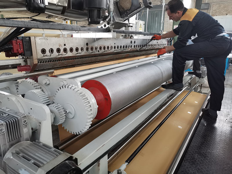 5m Carpet Backing TPR Machine With Siemens PLC Control ABB Inverter Siemens Motor