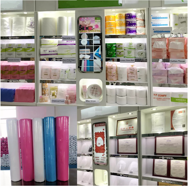 Smooth Blue Headrest Paper Sheets Green Sterilization Crepe Paper