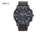 BARIHO Analog Men's Quartz Watch Fashion Chronograph Date Leather Band