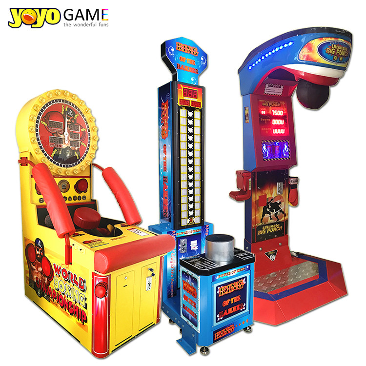 Coin Operated Dragon World Championship Boxing Punch Arcade Game Machine