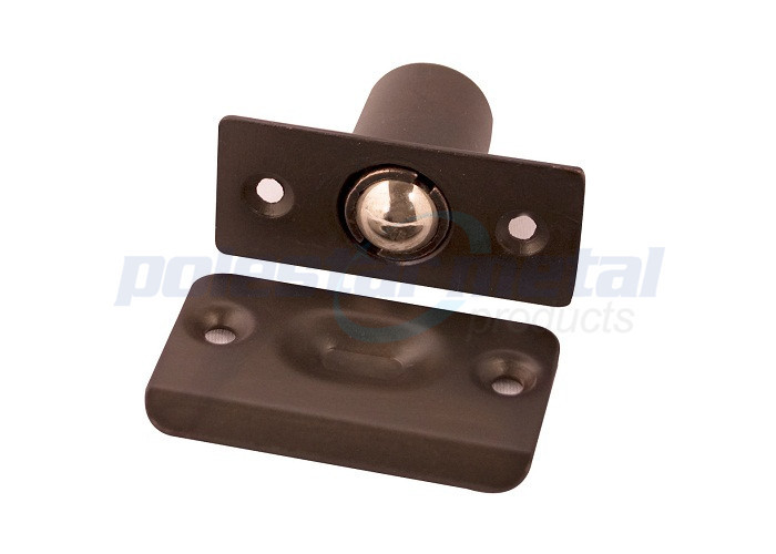 Interior Matte Black Door Hardware Adjustable Drive In Ball Catch Door Hardware 1" Diameter