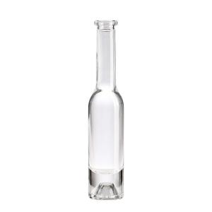 China Clear Glass Collar Top Selling Wine Organic Bottle for Clients' Specific Requirements wholesale
