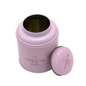 China Wholesale Custom Metal Tea Canister Food Packaging Box Round Can Tea Coffee Tin Packaging Box wholesale