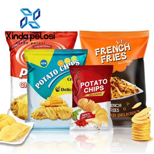 9 Colors Laminated Flexible Packaging Roll Printed Plastic Bags For Food