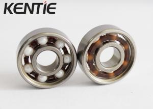 China Open Smooth Rotation Full Ceramic Skate Bearings , Light Weigh Skateboard Wheel Bearings wholesale