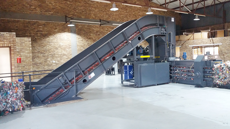 Horizontal Plastic Auxiliary Machinery 20-80t Automatic Cardboard Baler
