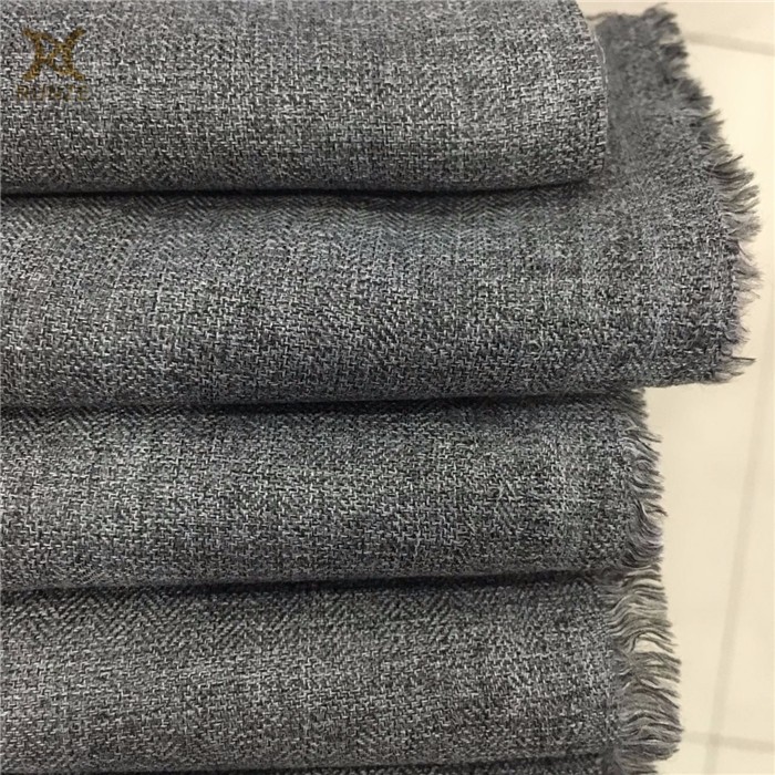 Blanket Wearable Pure 160D Polyester Cationic Herringbone Brushed Fabric Imitation Cashmere Fabric